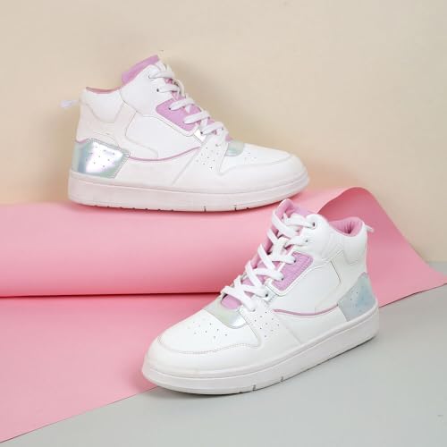 Image of Metro Women Faux Leather Fashion Lace-up Sneaker Shoes