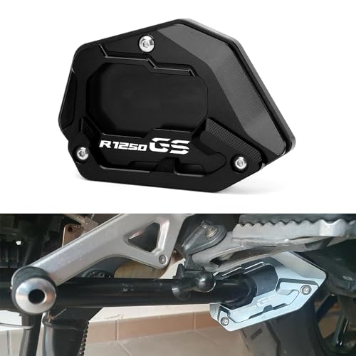 Modeer For R1250GS Rallye HP 2018-2024 (only for sport suspensions) Motorcycle CNC Support Extension Plate Kickstand Side Stand Pad r 1250 gs hp Accessories (black)