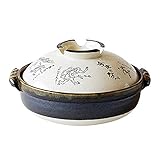 佐治陶器 萬古焼 土鍋 9号 鳥獣戯画 日本製 24-804 ホワイト 3200ml