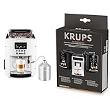 Krups Essential Kaffeevollautomat EA8161 | 3 Temperaturstufen + 3 Mahlstärken & XS5300 Reinigungs- u. Pflegeset für Kaffeevollautomaten
