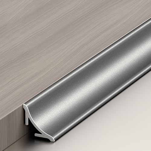 アルミニウム 内角装飾縁取りストリップ 3×100cm 壁用コーナーモールディング 隙間ガード 耐久性強化 施工簡単 防水 防腐 防錆 巾木 廻り縁 壁面保護 家庭 オフィス向け DIYにも対応(カラー 1,18mm)