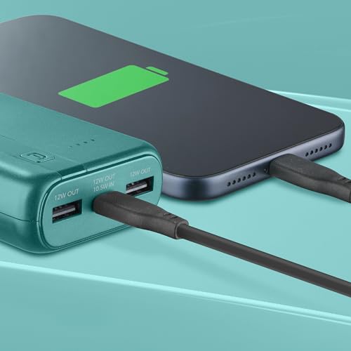 Miniatura 6 de Power Bank Cellularline 20000 mAh con USB-C In/out + 2 Puertos USB-A – Carga Múltiple e Indicador LED – Azul