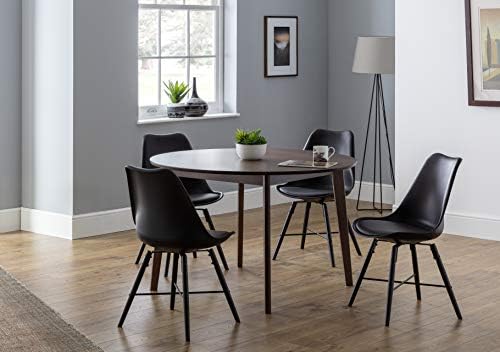 Julian Bowen Farringdon Round Dining Table, Walnut
