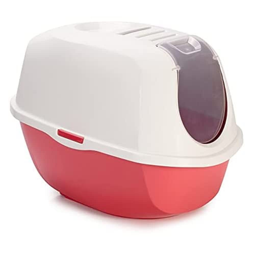 Karlie Smart Cat Litter Tray L: 52 cm W: 39 cm H: 41 cm Coral