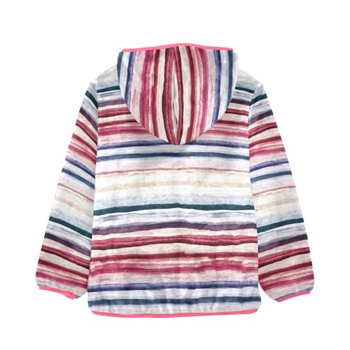 Grunge Stripes Trendy Sherpa Jacket2