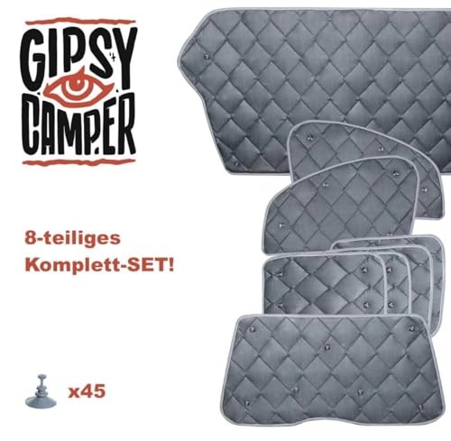 Thermomatte VW Caddy Maxi | 8-teilig | Bj. bis 2020 | Isoliermatten für VW Caddy Maxi | Sichtschutz VW Caddy Maxi | Premiumqualität Made in Germany | Thermoisolierung für den Camper