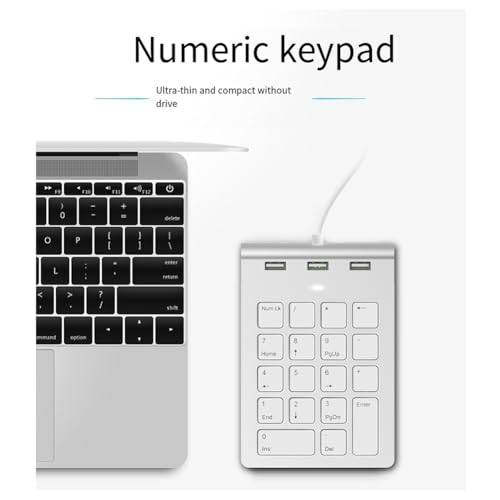 Pavé Numérique 18 Touches pour Ajouter un Clavier Cible sur Laptop - 5