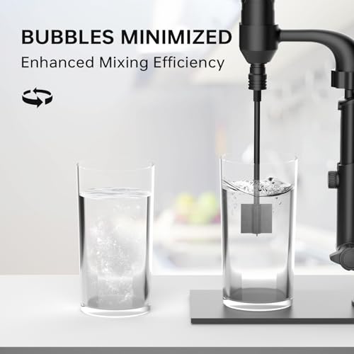 Image of Rechargeable Resin Mixer with Stand | 3 Speeds Control | Timed Stop Function | 4 Electric Stirrer Paddles for Epoxy Resin, Silicone, Paint Mixing, Soap Making, Resin Tools, DIY Crafts (Black)