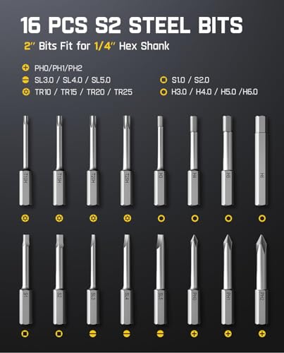 Fanttik S1 Pro Cordless Electric Screwdriver w/ 16 Bits - image 8