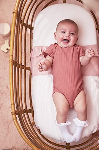 Meyco 563201 2-Pack Fitted Sheet, Cot, Offwhite, wieg - Image 3