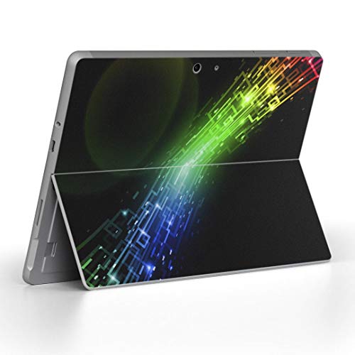 Surface Go 3 / Surface Go 2 Surface Go 全世代対応 専用スキンシール サーフェス go igsticker シール スキン 保護 フィルム ステッカー アクセサリー 000023 ユニーク 虹色 模様 近未来