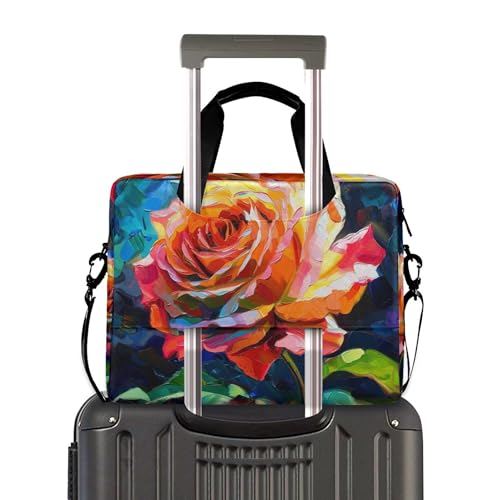 Maletín para portátil con diseño Rainbow Rose, 13-15.6 pulg miniatura 3
