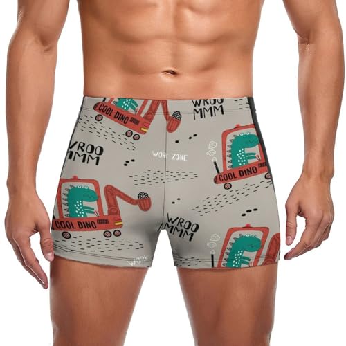 Short de bain dinosaure pour homme coupe boxer confortable