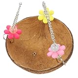 Abaodam Nid Doiseau Coque de Noix Naturel Suspendu Hamac Balançoire pour Perruches et Pet...