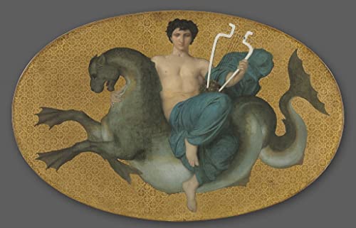 Toile Le Petit Boudeur de Bouguereau MSTECO - Impression affiche d'art classique 60x90cm