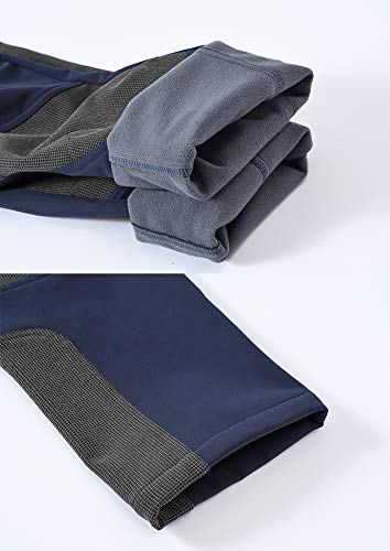 donhobo Hosen Damen Wanderhose Wasserdicht Softshellhose Outdoorhose Winddicht Warm Gefüttert Winter Skihose Snowhose Trekkinghose (Dunkelblau,M)