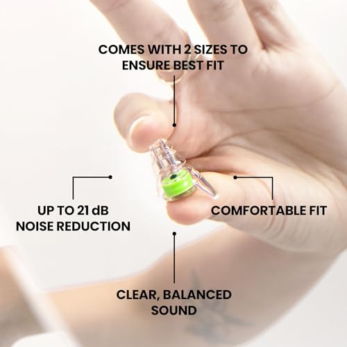 Image of Eargasm High Fidelity X Edition Earplugs for Concerts, Festivals, Musicians, DJs, Night-Life, Motorcycle Hearing Protection - Reusable Ear Plugs for High Fidelity Noise Reduction up to 21 dB