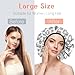 BHAHB Luxury Shower Cap Reusable Terry Cloth Lined EVA Triple Waterproof Layer Elastic Hair Bath Caps for Women Girls Cute-White Leopard