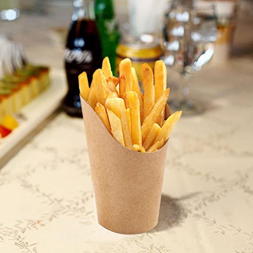 Yestoo Kraft Charcuterie Cups With Bamboo Cocktail Picks Set,200 Picks + 40 Cups 14Oz, Disposable French Fries Cups, Appetizer Snack Cups #TOP7