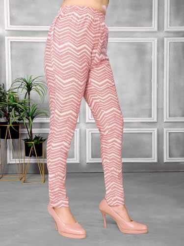 Image of rangita Peach Cotton Printed Straight Kurta with Pant | Kurta Set for Women