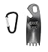 CRKT Iota Outdoor Spork Multitool: Durable and Lightweight, for Camping, Hiking, Backpacking and Outdoors Activities, Bottle Opener, Can Opener, Black, Carabiner 9085K