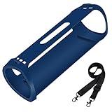 Seracle Flexible Carrying Case Protect Pouch Sleeve Protector Cover Travelling Case for Sony SRS-XB43 Extra BASS Wireless Portable Speaker (Blue)