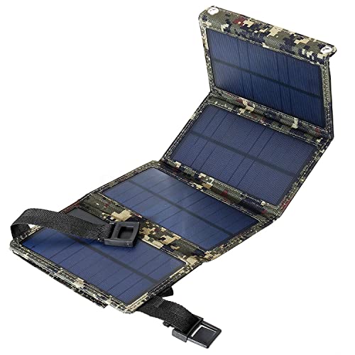 Panel solar plegable de 20W y cargador de batería portátil USB para teléfono 2