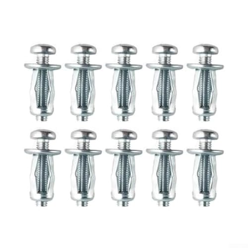 Ancrages muraux creux stables M8 x 30 fabriqués à partir de métal pour une utilisation dans les cloisons sèches et les panneaux en acier fin garantissent un montage sûr et ferme de divers accessoires