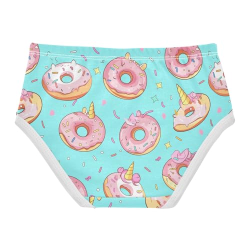 Wusikd Doughnuts Girls' Underwear Cotton Pink Girls Briefs Soft Toddler Underwear 2T2
