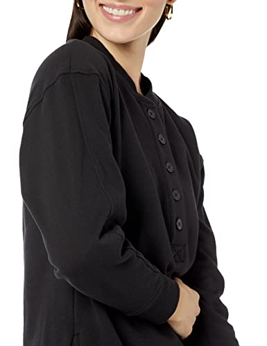 38% Off Amazon Essentials Women's Henley Sweatshirt Dress - Image 3