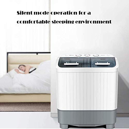 KANBUN Washing Machine,Twin Tub 18.7Lbs Capacity, Washer(11Lbs) and Spinner(7.7Lbs),Portable Compact Laundry Machines Durable Design Energy Saving,Rotary Controller and Washer Spin Dryer - Image 7
