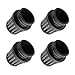 XQSMWF 4Pcs 38mm/39mm/40mm Air Intake Filter Pod Motorcy, Fit for Honda CB750F 1976-1978 Fit for Suzuki GS550, Fit for Kawasaki KZ550A 1980-1981, Black Washable Air Filter Dirt Pocket