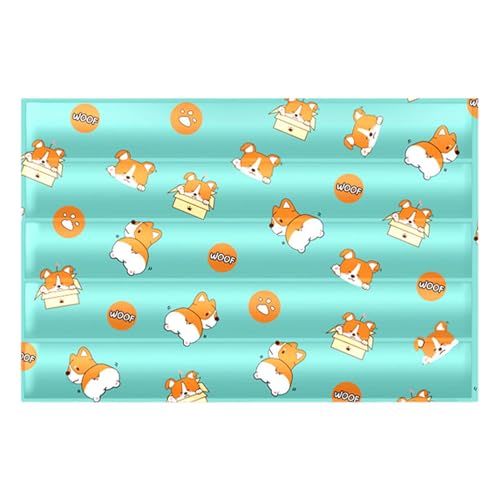 Samuliy Alfombrilla de refrigeración lavable para perros, alfombrilla de enfriamiento de verano lavable, alfombrilla de enfriamiento de verano, almohadilla de enfriamiento transpirable para perros,