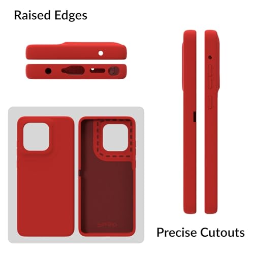 Image of SPRIG Compatible with Moto Edge 60 Stylus Premium SilkTone Back Cover Drop Tested Shock Proof Mobile Case for Men, Women, Boys and Girls with Camera Protection (Red)