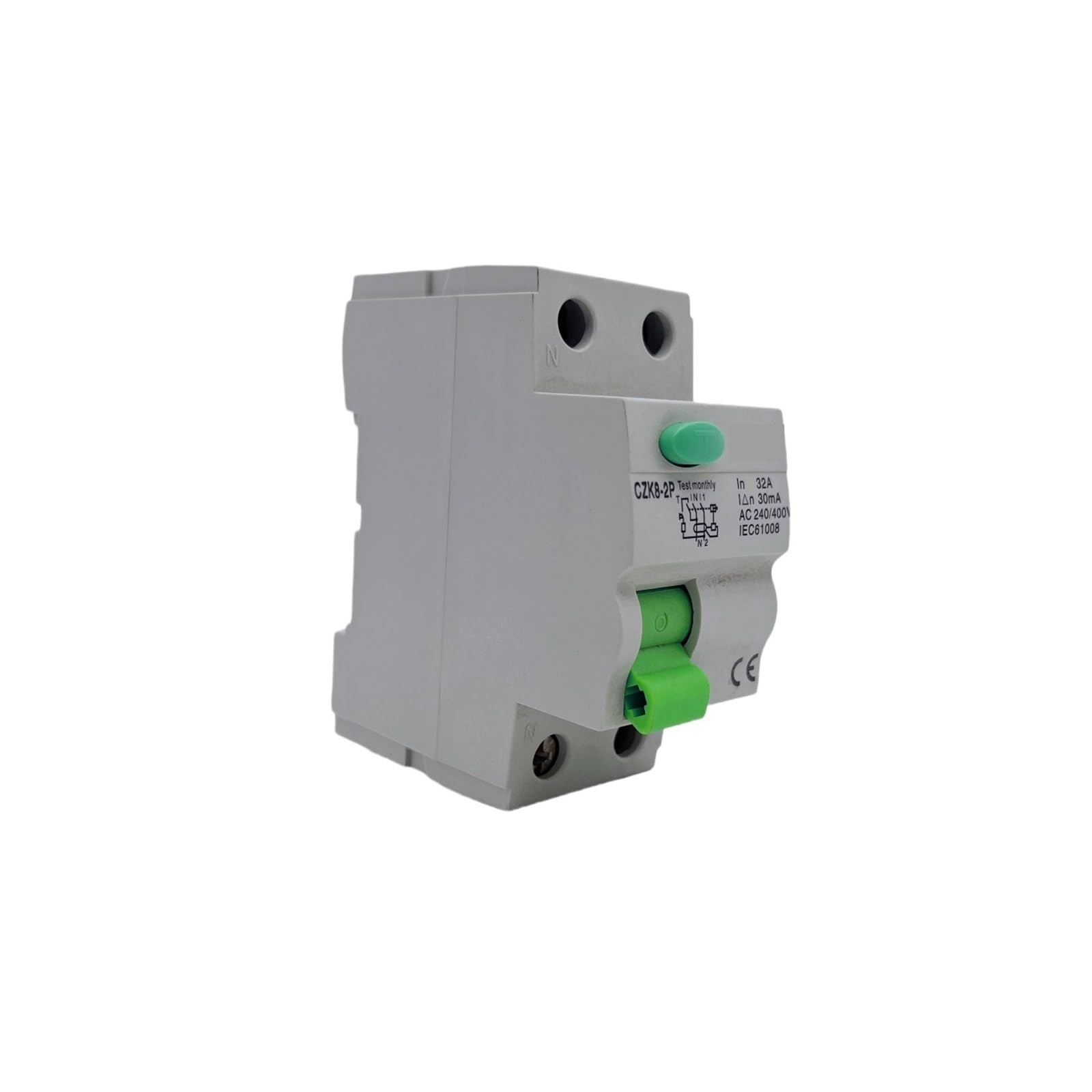 Disjoncteur électromagnétique à courant résiduel, Type 2P 4P 10/30/100/300, 1 pièce, disjoncteur différentiel, interrupteur de sécurité(2P16A100MA,AC Class EC Type)