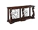 Signature Design by Ashley Alymere Traditional Rectangular Sofa Table, Hand-Finished with Fixed Floor Shelf, Dark Brown