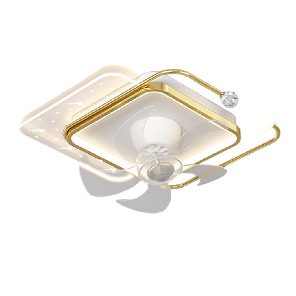 HXYSXHJUO Fan Light Ceiling 360 Degree Rotating All in one