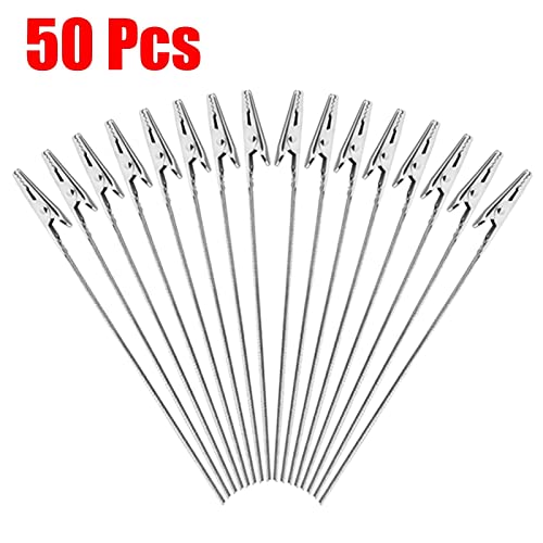 Metal Wire Alligator Clips,Long-Tailed Alligator Clips Stainless Steel Alligator Clamp | Photo Holde