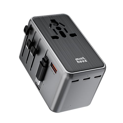 Minthouz Universal Travel Adapter, International 70W Power Adapter GaN Fast