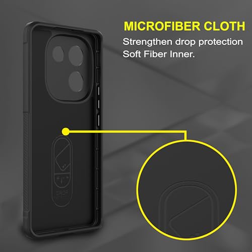 Image of Zapcase Back Case Cover for Poco M7 Pro 5G | Compatible for Poco M7 Pro 5G Back Cover | Liquid Silicon Magic Case with Camera Protection | Black