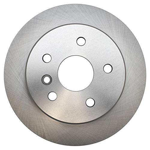 Image of TRQ Rear Brake Pad and Rotor Set Ceramic Solid Rotors