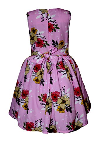 Image of Casual Frock for Baby Girls,Blue Printed and Olive Printed,Pack of 2