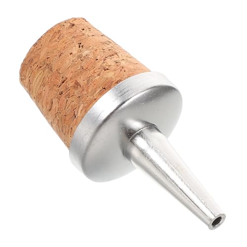 DIYEAH Tapón Vertedor de Botellas con Base de Corcho y Madera, Dispensador Cómodo y Fácil para Bares, Restaurantes y Entusiastas del Hogar