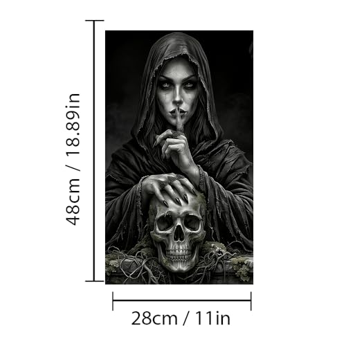 Image of Halloween Cars Body Horror Sticker, Classic Horror Movie Characters Peeking Decal Michae Waterproof Scary Vinyl Stickers for Bumper Car Decals 11in*18.89in (Shh Beauty)