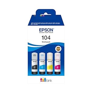 Epson EcoTank 104 Genuine Multipack Ink Bottles