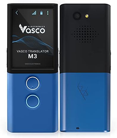 Vasco M3 Language Translator Device | The Only Translator with Free and Unlimited Internet in 200 Countries | Photo Translation | European Brand