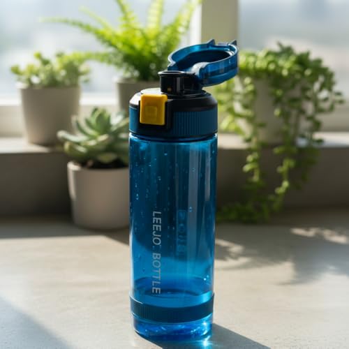 Image of AJS Sports Water Bottle | Leak-Proof Flip-Top Lid, Durable Portable Drink Bottle for Gym, Travel and Outdoor Activities | 800 ml (Multicolor)