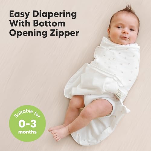 Image of Baby Swaddle Sleep Sacks with Zipper - 3-Pack Swaddles for Newborns 0-3 Months, Infant, Baby Girls, Boys, Soft & Durable Newborn Sleep Sack, Easy Diaper Change Swaddling Blanket (Forest, OS)