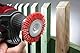 kwb Scheiben-Bürste, grob, Schleif-Nylon, Ø 75 mm für Holz, Metall und Buntmetall, Nylonbürste für Bohr-Maschine inkl. E6.3 Sechskant-Schaft, zum Schleifen, Strukturieren, Reinigen und Entrosten