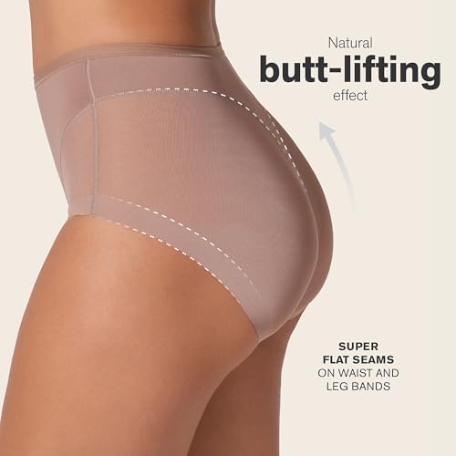 Image of Leonisa Invisible Shapewear Panties, High Waisted Tummy Control Women's Underwear